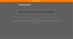 Desktop Screenshot of kimhanson.net