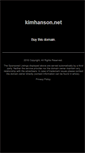 Mobile Screenshot of kimhanson.net
